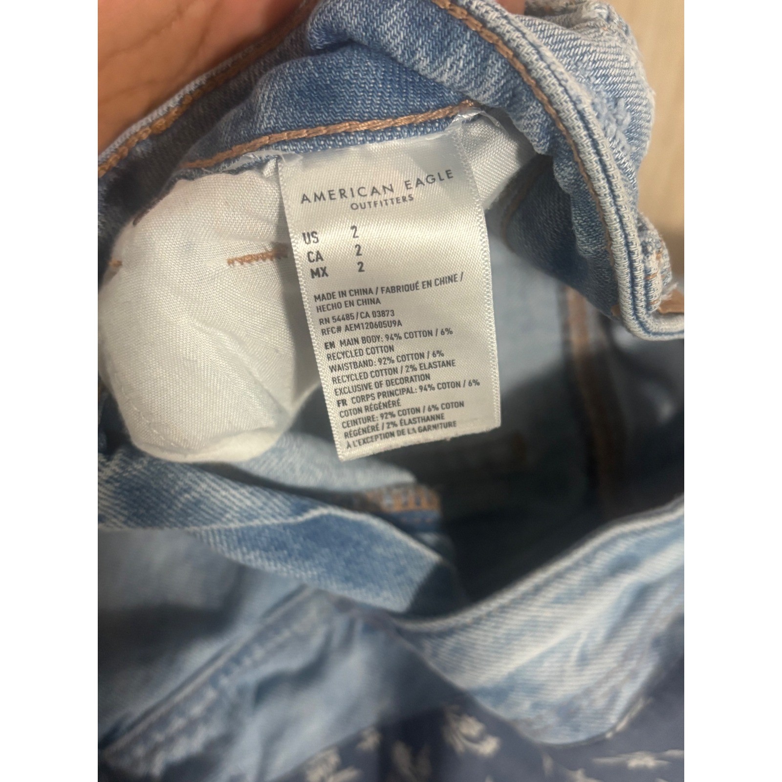 American Eagle Denim Shorts Patchwork Distressed … - image 7