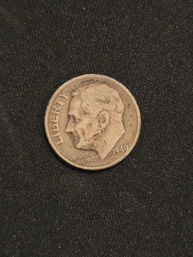 1949 Roosevelt Dime SILVER VF