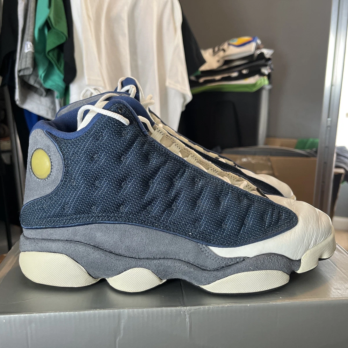 Nike Air Jordan 13 OG \'Flint\' 1998 men\'s 11.5 Grey French Blue 414571-404 Amazon.com | Retro  main image 2