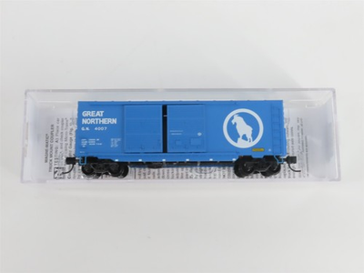 #ad #ad N Scale Micro Trains MTL 06800520 GN Great Northern Big Sky Blue Box Car #4007 $29.95