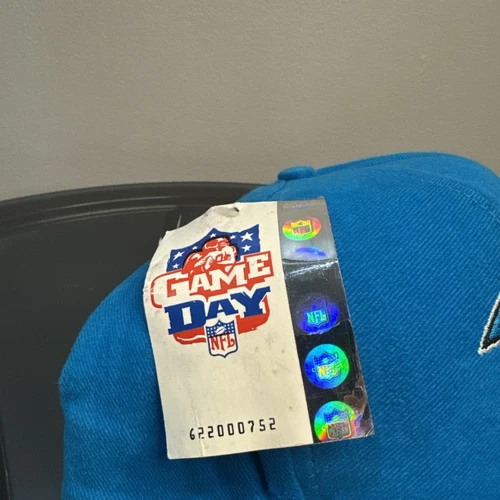 Carolina Panthers NFL Blue Logo Athletic 90’s Vintage SnapBack Cap Hat NWT - Picture 3 of 6