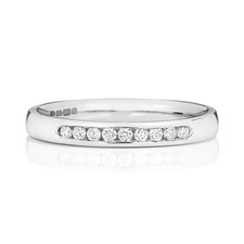 Diamond Wedding Band/Ring Platinum 950, 18ct/9ct Carat White/Yellow Gold Ladies