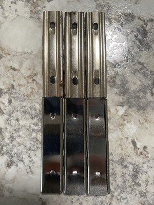 8mm/7.92x57mm Mauser Clips Two Piece Chrome/Nickle Plated 6x Pack