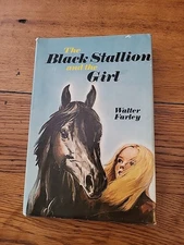 VINTAGE 1971  HBDJ The Black Stallion and the Girl, Walter Farley