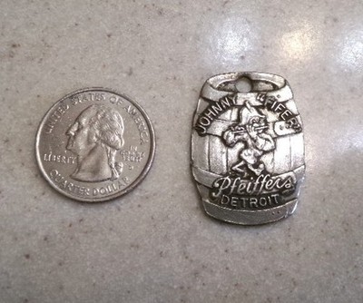 1942 PFEIFFER BREWING CO. keg shaped guest coin DETROIT, MICHIGAN