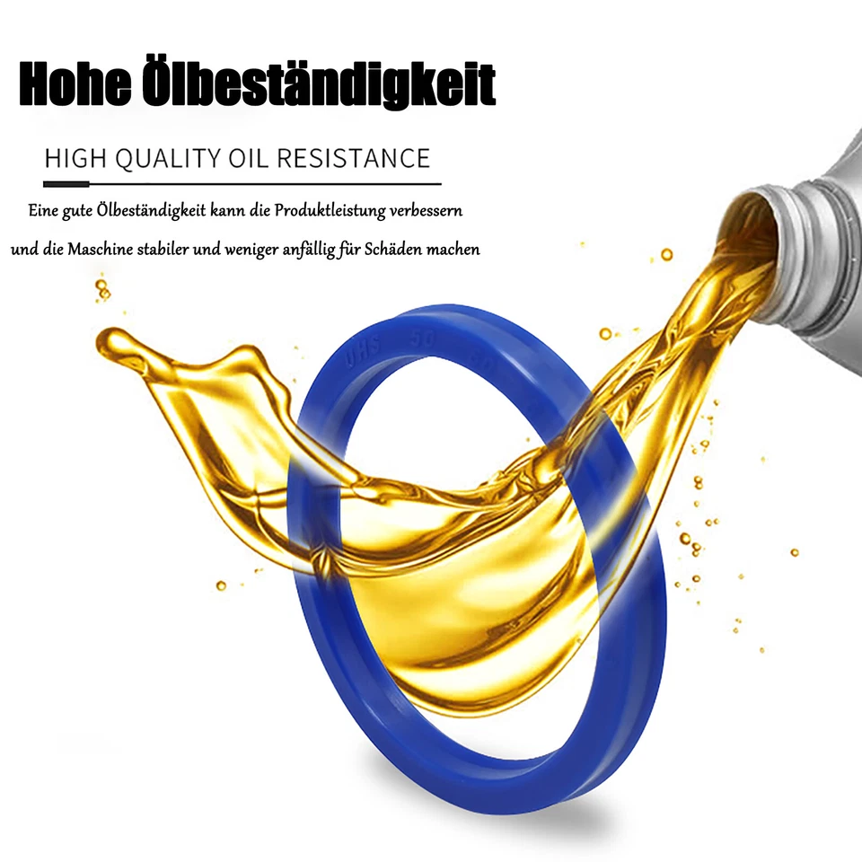 Öldichtung Hydraulik Kolben Dichtung Polyurethan UHS/UN ID 4-18mm Höhe 4-10mm - Bild 3 von 4