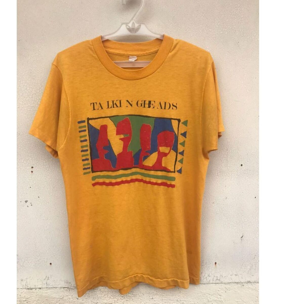 Vintage Talking Heads Band Gold Shirt Unisex Cotton Reprint Vintage Talking Heads Band Gold Shirt Unisex Cotton Reprint