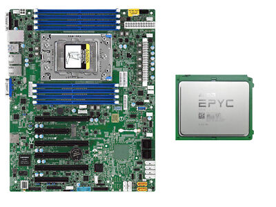Supermicro H11SSL-i + AMD EPYC 7D12+Samsung 2666Mhz 8GB~32GB×2~4