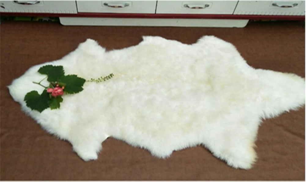 100 Genuine Sheepskin Fluffy Fur Rug Windward 60x110cm Natural Soft