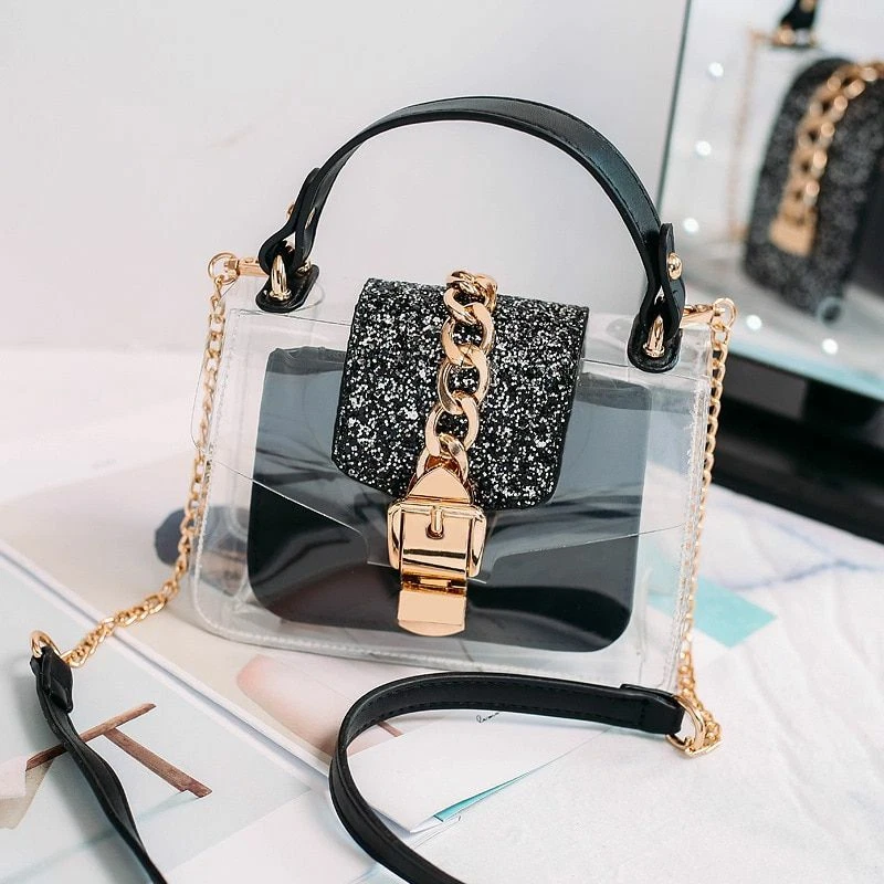 Korean transparent bag hot sale