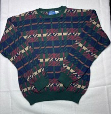 Vintage Pendleton Woolen Mills Geometric Print Sweater Sz Large USA Made