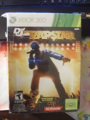 DEF JAM RAP STAR~KONAMI~2010 NEW SEALED XBOX 360 GAME WITH MICROPHONE~RATED TEEN