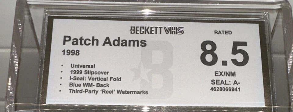 Patch Adams VHS 1999 Special Edition Robin Williams Beckett Graded 8.5 A- Sealed - Image 2 of 3