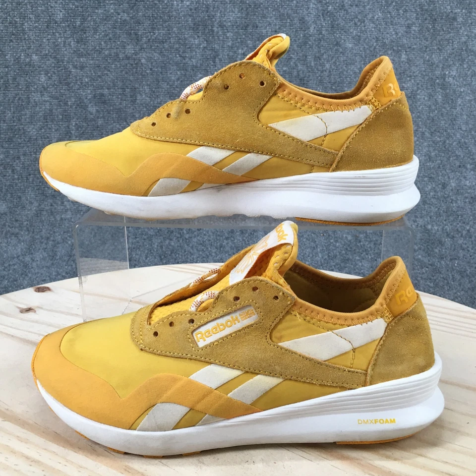 Reebok Shoes Womens 7 Classic Nylon SP Lifestyle Sneakers Yellow Canvas Lace Up - Image 2 of 4