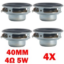 4Pcs 40mm Mini Audio Portable Speakers 16-Core 4Ohm 5W Full Range Speaker HOT