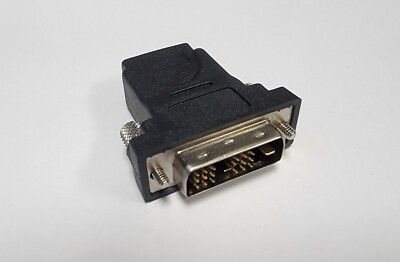 DVI-D Male (18+1 pin) to HDMI Female (19-pin) HD HDTV Monitor Display Adapter