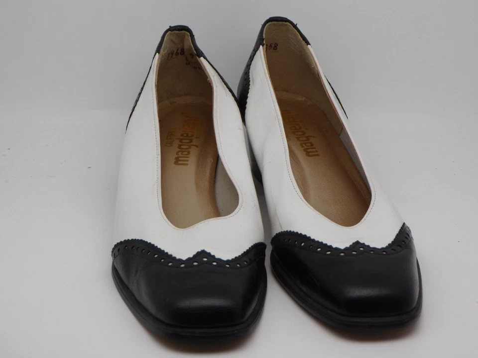 Magdesians Calzado Causal Mujeres Cuero Mocasines Zapatos Puntera Cuadrada EE. UU. Talla 9N Foto 3 de 4