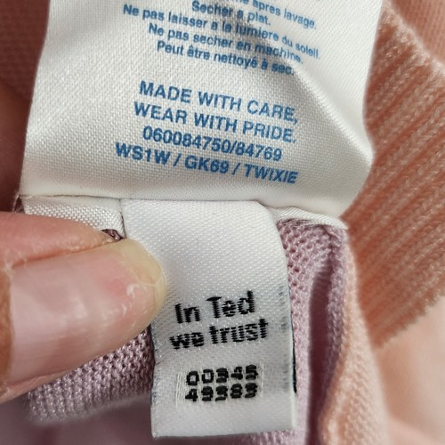 Ted Baker Cardigan 1 XS Purple Pink Open Front Short Sleeve Lightweight Sweater - Picture 6 of 9
