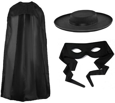 Maschera Bandito Zorro - Per Adulti E Bambini, Ideale Per Carnevale E Feste - Foto 5