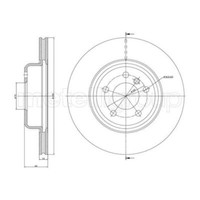 Metelli 2X Bremsscheibe Vorne Ø330 Mm BelüFtet FüR BMW 5Er Touring F11 520D