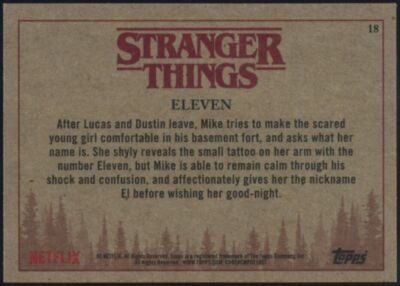 2018 Topps Stranger Things Eleven #18 | eBay