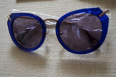 $150 New Authentic RAEN Pogue Sunglasses Cat Eye Blue Gold  display picture 1