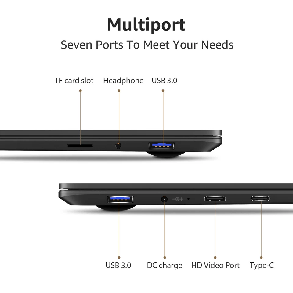 CHUWI 13.3in Aerobook Intel Core Laptop Computer 8G 256G Win11 Backlit keyboard - Image 2 of 4