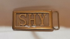 SHY Custom Personalized Name Belt Buckle -Put your name or word on Buckle