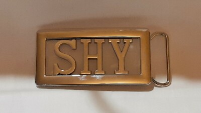 SHY  Custom Personalized Name Belt Buckle -Put your name or word on Buckle
