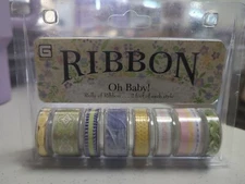 RARE BasicGrey "Oh Baby!" Rolls of Ribbon Pack