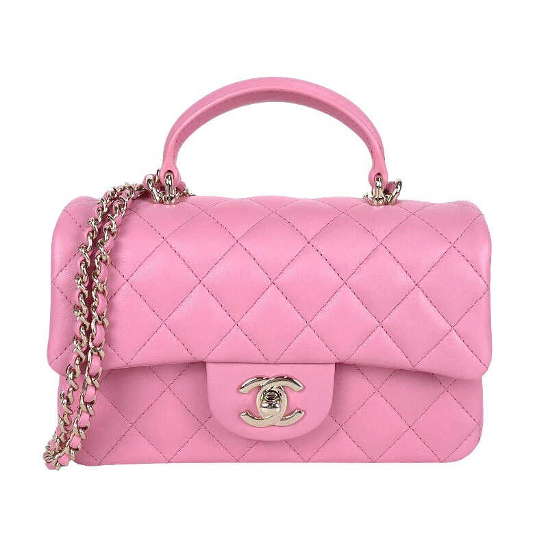 Chanel top shop handle mini