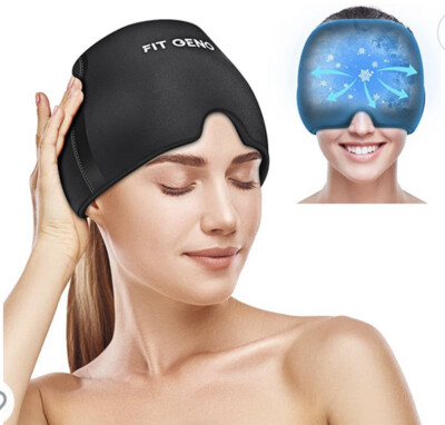 Migraine Relief Cap for Women & Men, Stretchable Headache Hat for Migraine