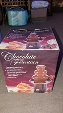 Nostalgia Electrics Chocolate Fondue Fountain - Stainless Steel and Plastic