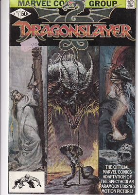 MARVEL Comics DRAGONSLAYER Vol. 1 No. 1 October 1981 Official Comic Adaptation