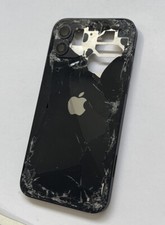 Coque originale Apple iPhone 12 cadre vitre cassée noir reconditionné