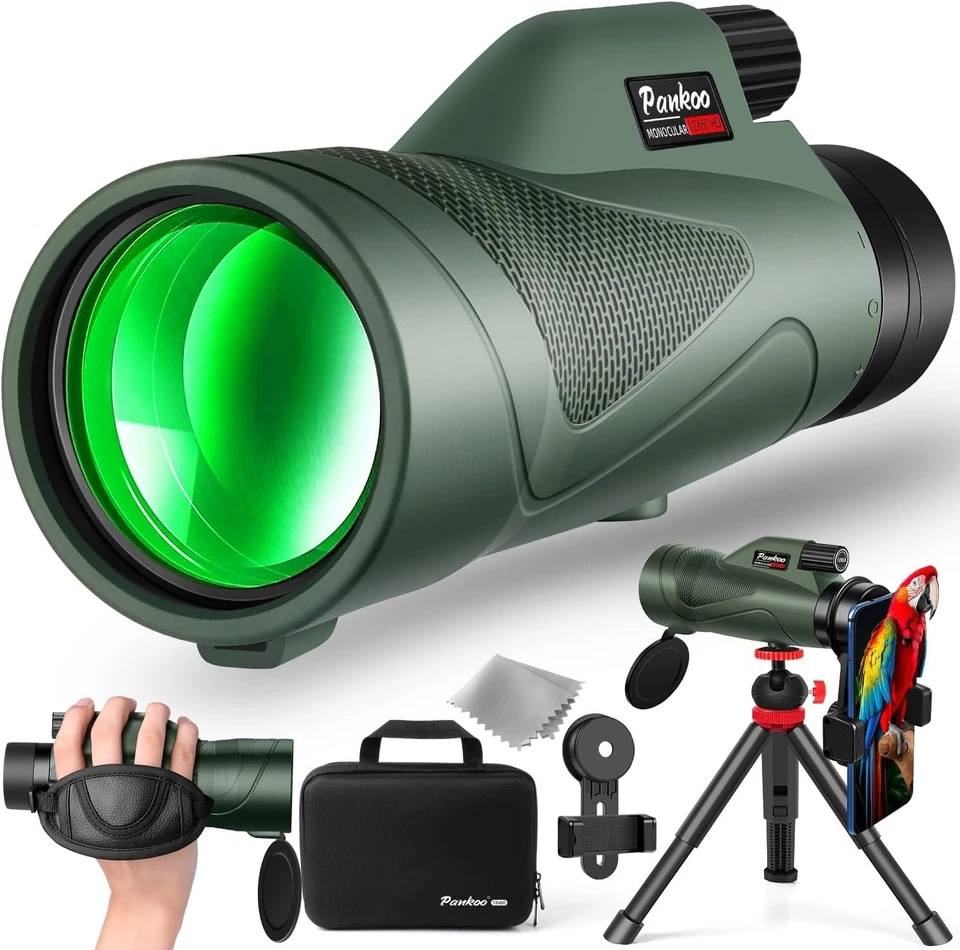 12x60 HD Monocular Telescope with Smartphone Adapter - Perfect for Bird Watching - Image 3 of 4