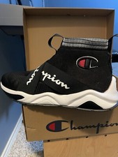 Black-And-White High Top Champion Shoes.   Worn Only One Time.