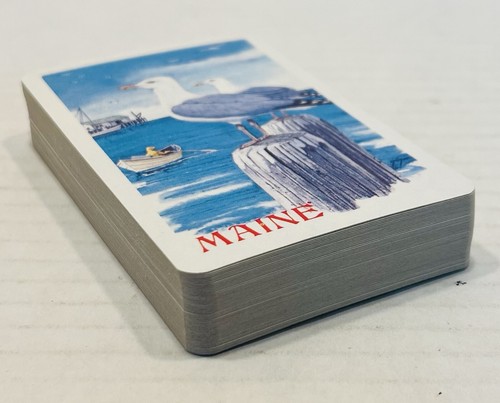 Baraja de cartas de recuerdo de gaviotas de Maine de colección Down-East Crafts - Imagen 13 de 16