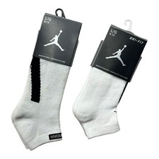 Vintage Nike Air Jordan 23 Ankle Cut Socks New 2010 Size 8-12 Lot Of 2