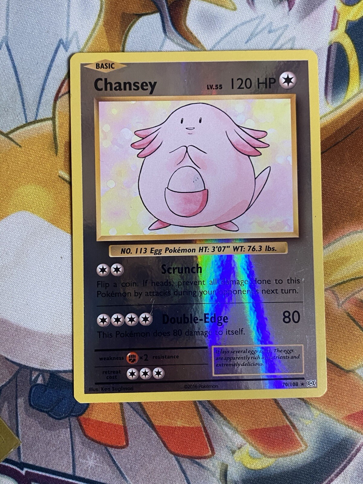 Pokemon Chansey XY Evolutions Reverse Holo 2016 NM 70/108