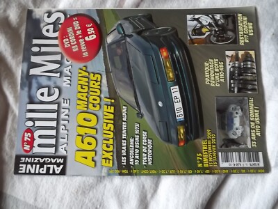 0104 Alpine Magazine n°75 A610 Magny-Cours | eBay