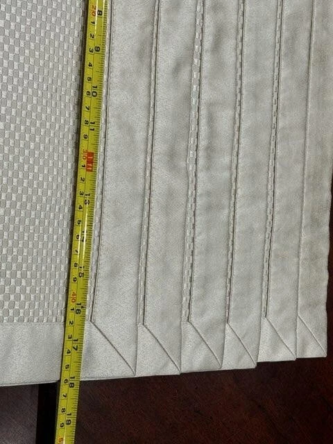 Juego de 6 manteles individuales y servilletas beige brillo satinado Foto 2 de 4