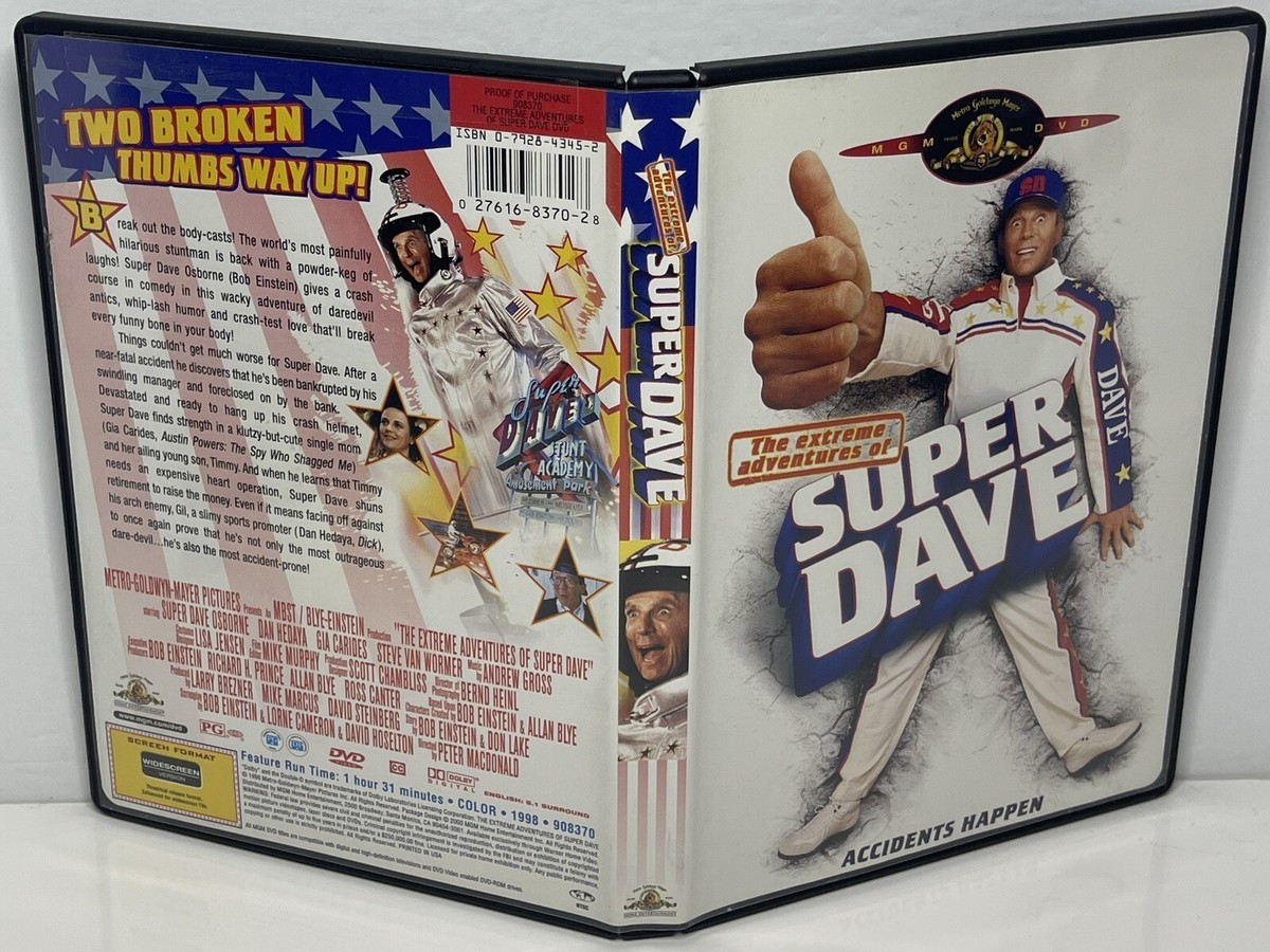 The Extreme Adventures Of Super Dave (Dvd, 1998, TV Series, Dan