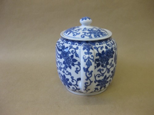 Vintage Noritake Howo Teekanne ~ blau & weiß Phönix Vogel ~ 1 Pint - Bild 6 von 12