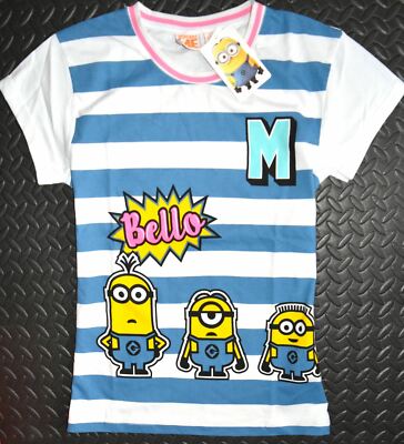 Minions Bello T Shirt Primark 100% Cotton Ladies Womens UK Sizes 6 to 20