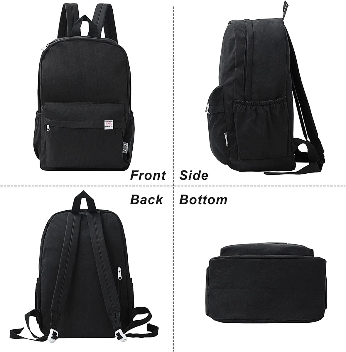 Top 162+ black backpack school bag latest esthdonghoadian
