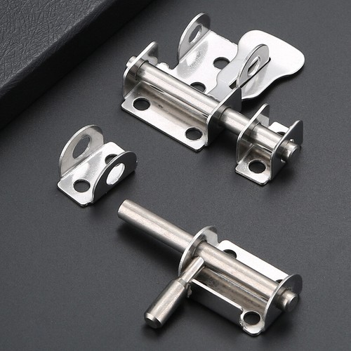 Stainless Steel Door Latch Solid Sliding Bolts Latch Hasp Home Hardware Gate - Afbeelding 5 van 15