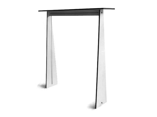 Slim Laser Cut Wood Console Table - Unique Skinny Design for Behind Sofa - Picture 7 of 10
