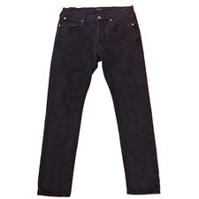 PAUL SMITH Jeans Button Fly Stretch Denim Slim Fit Black 30" Waist 29" Leg