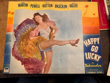 Happy Go Lucky 1943 Paramount 10x13" Musical Lobby Card Mary Martin Dancing